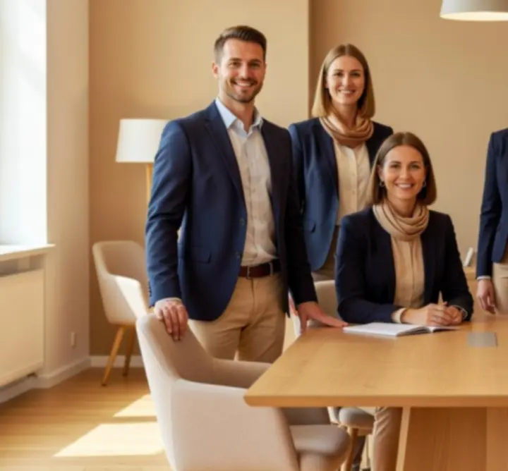 Szakértő utazástervező csapat megbeszélés közben.