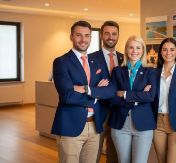 Magyar utazási tanácsadókból álló csapat közös fotója